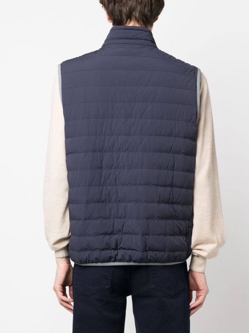 zipped padded gilet jacket - 4