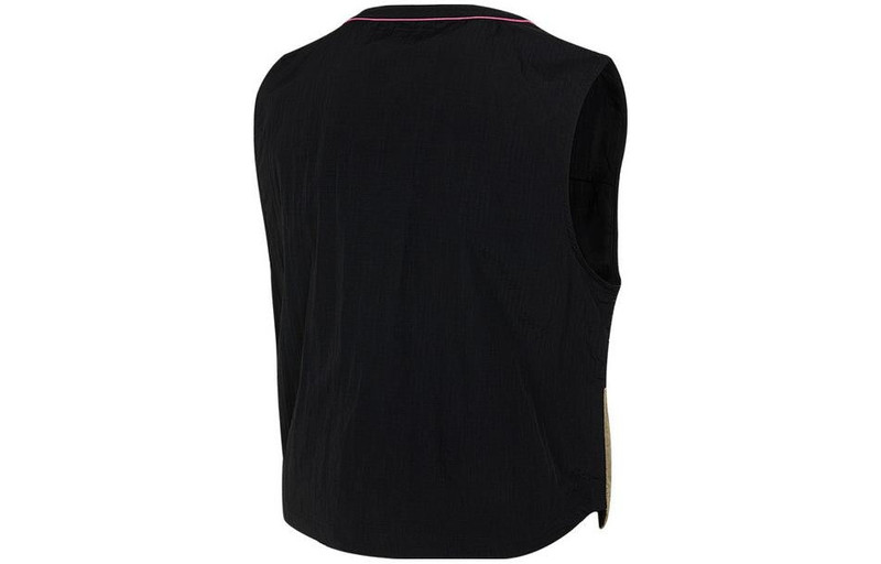 Nike Nike Sports Casual Breathable All-match Stitching Stacked Mesh Vest 'Black White Brown' FJ7683-010 outlook