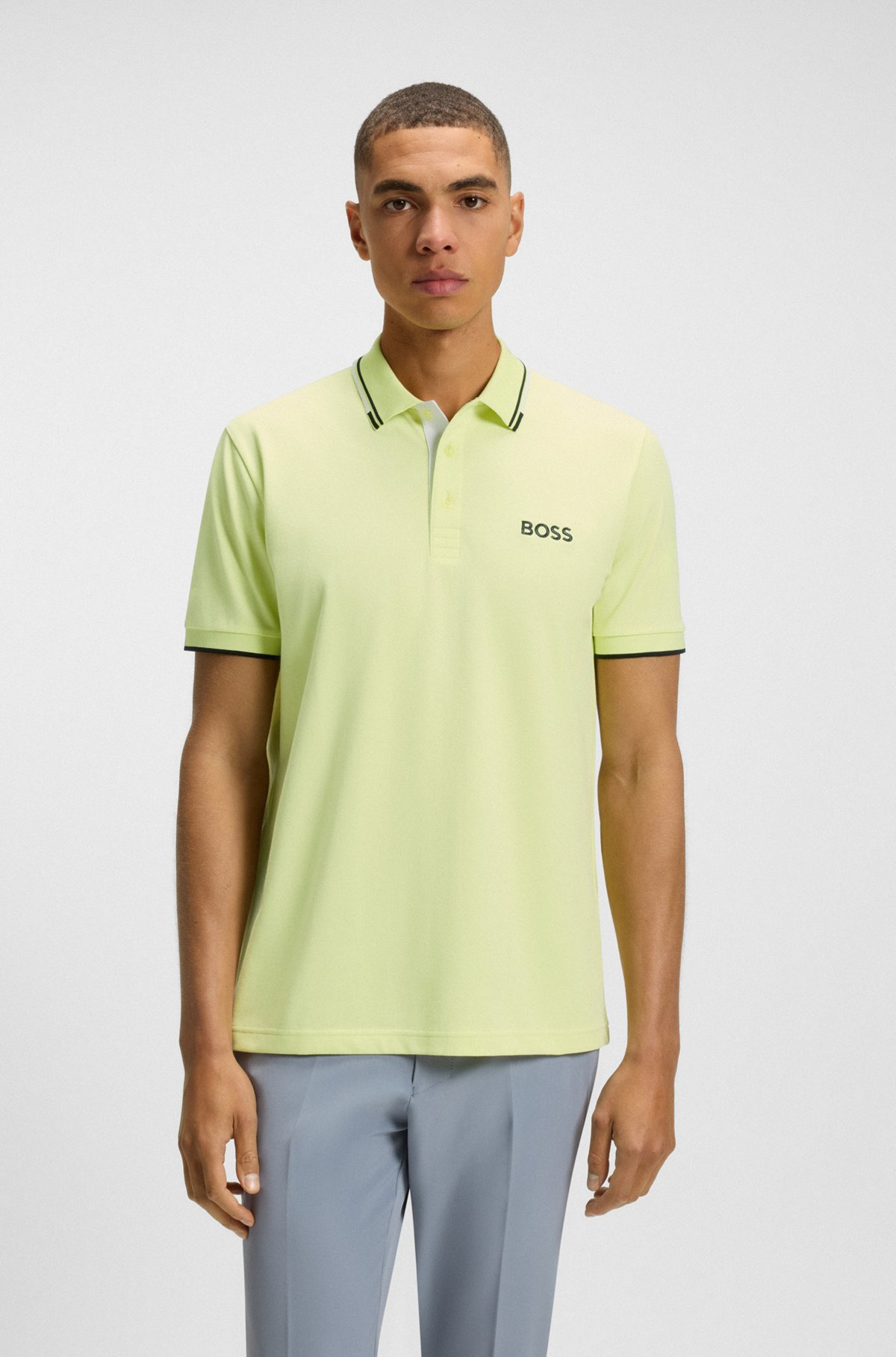 POLO SHIRT WITH CONTRAST LOGOS - 2