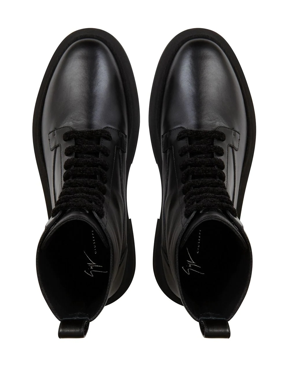 lace-up combat boots - 4