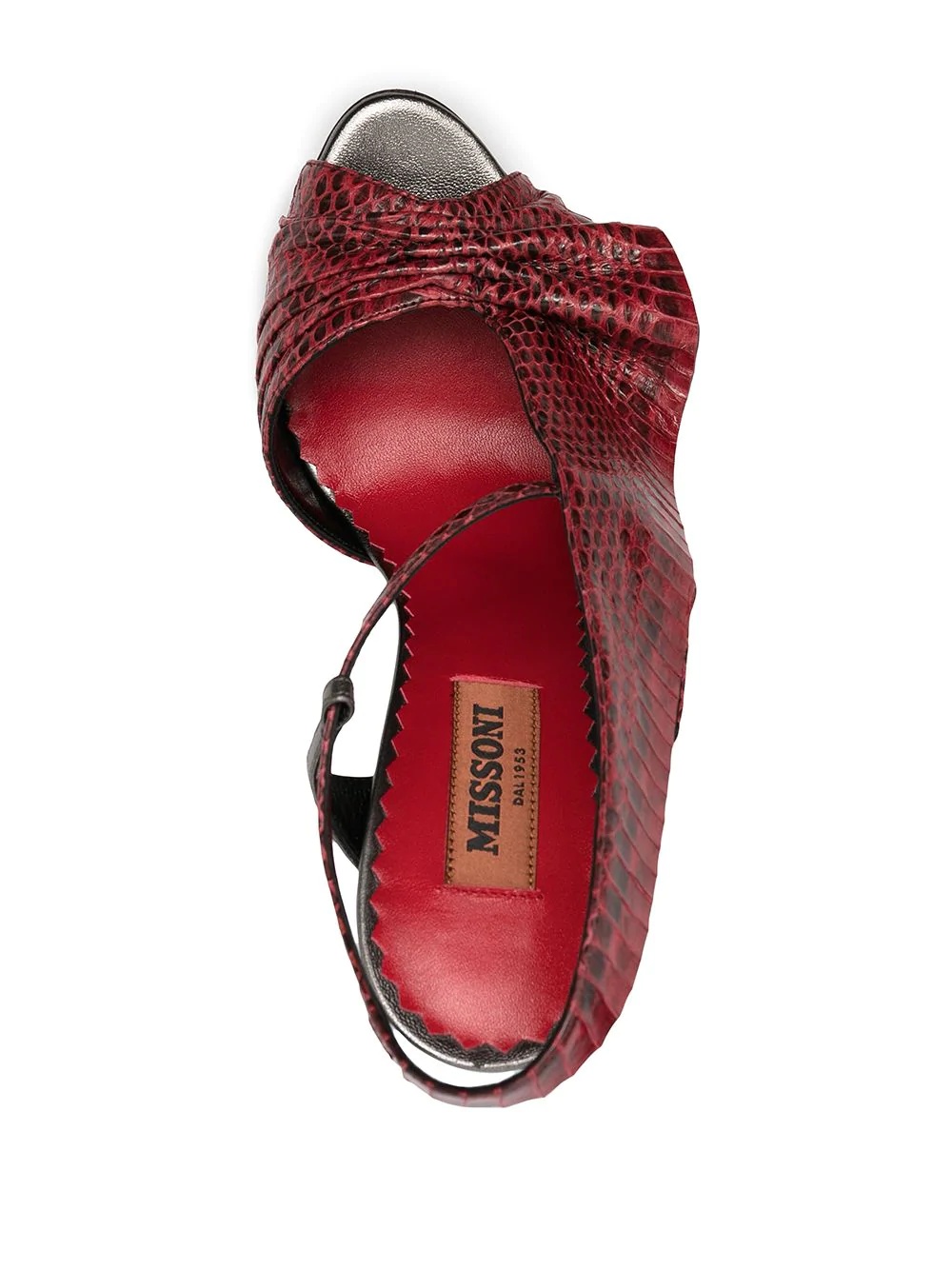 snakeskin-effect sandals - 4