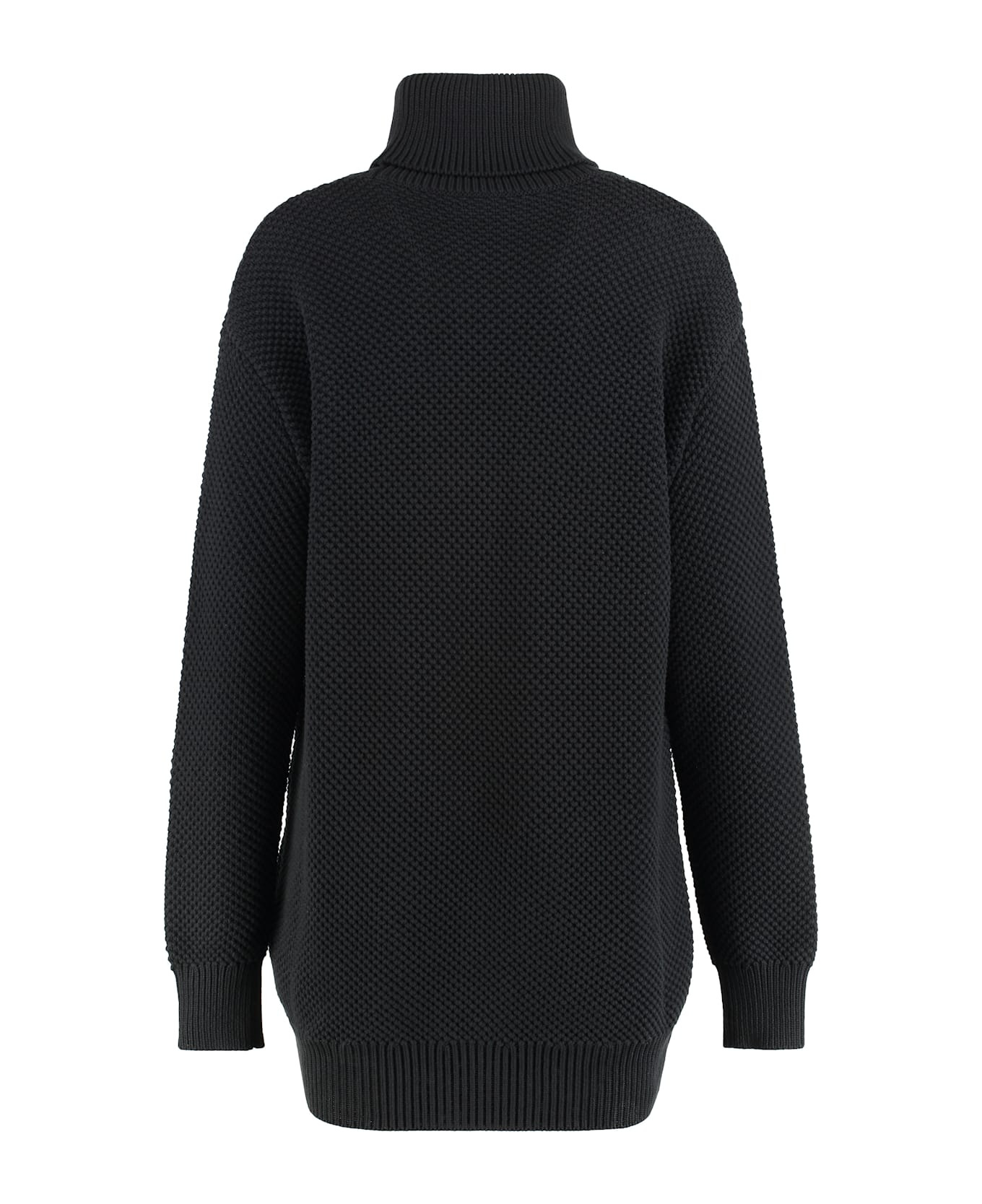 Cotton Blend Turtleneck Sweater - 2