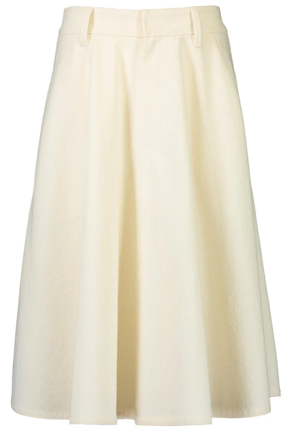 Creased A-Line Midi Skirt - 1