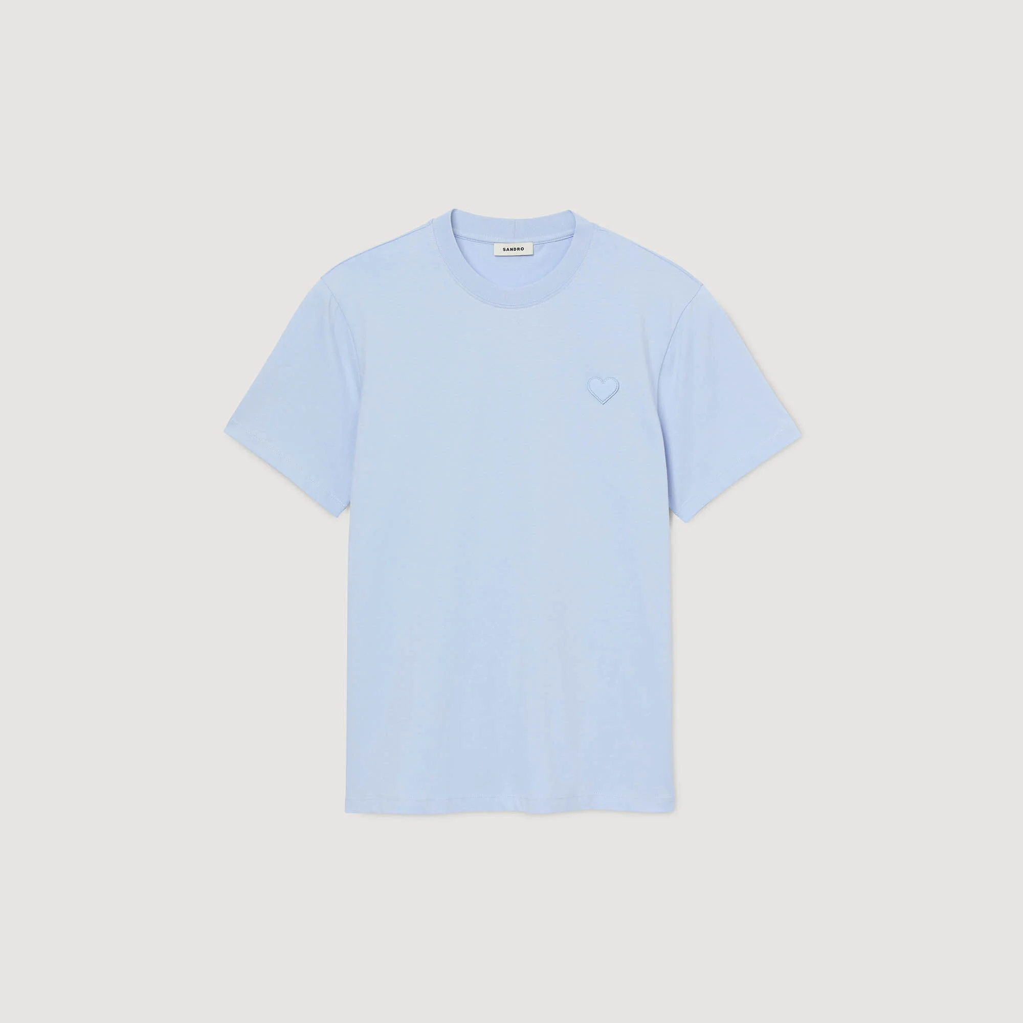 T-SHIRT WITH HEART PATCH - 1