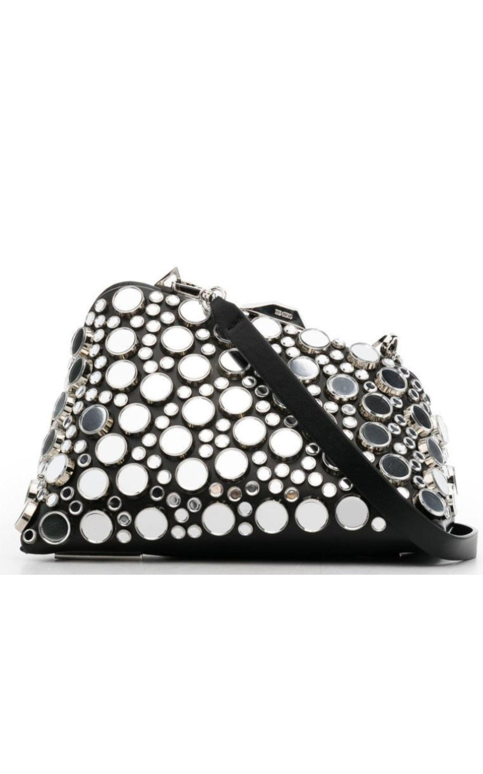 Black Midnight Workmanship Mirror Clutch - 4
