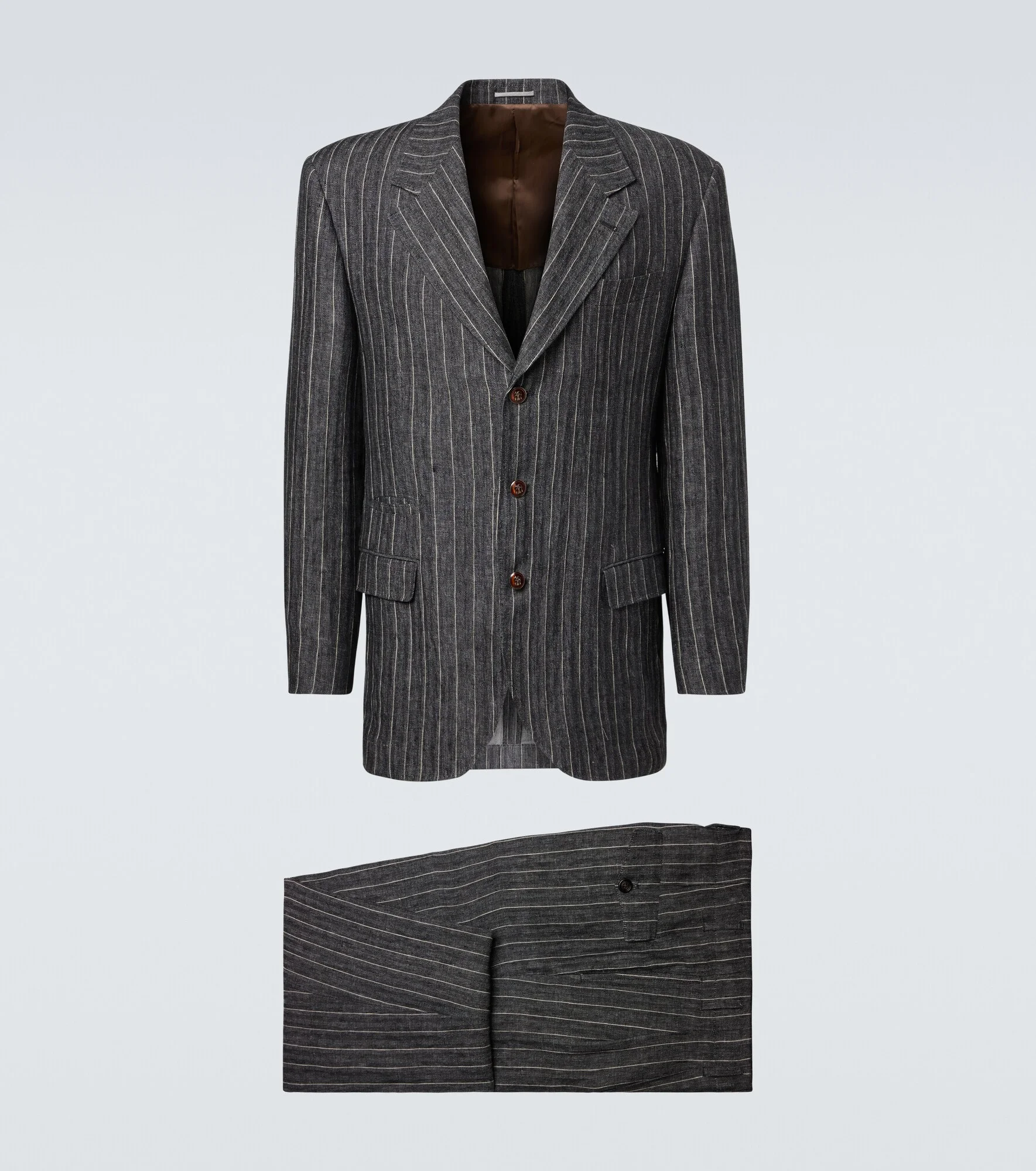 Pinstripe linen suit - 1