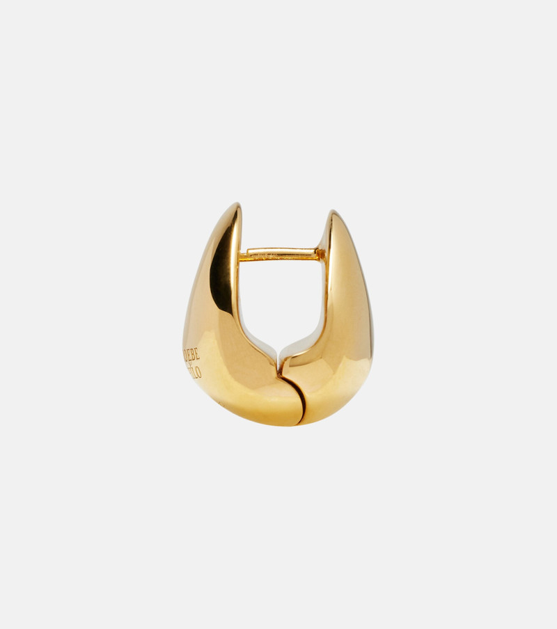 PHOEBE PHILO Pebble gold-plated sterling silver earrings outlook