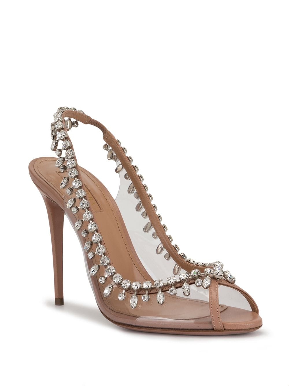 Temptation crystal-embellished peep-toe sandals - 2