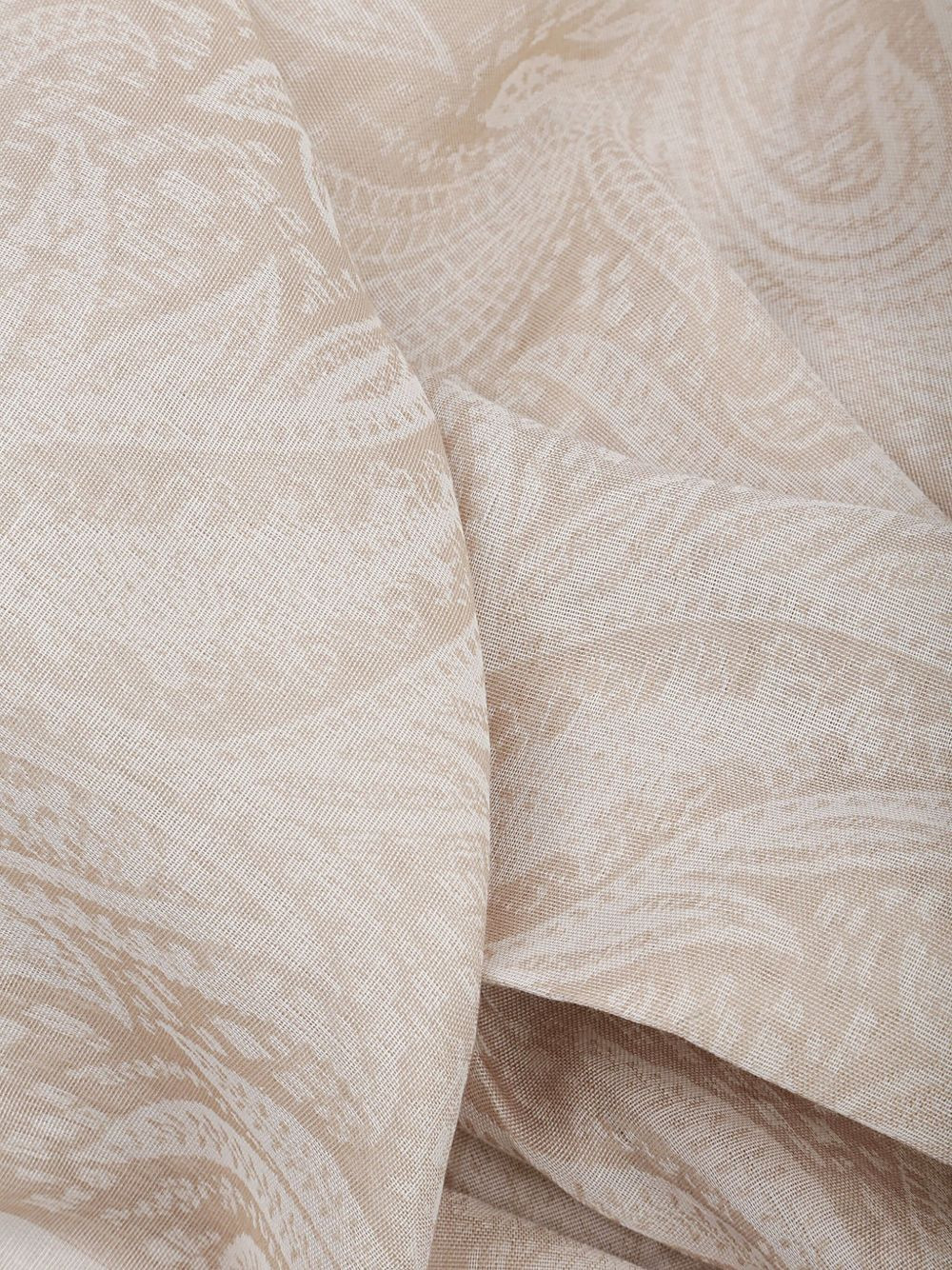 paisley-print cotton scarf - 2