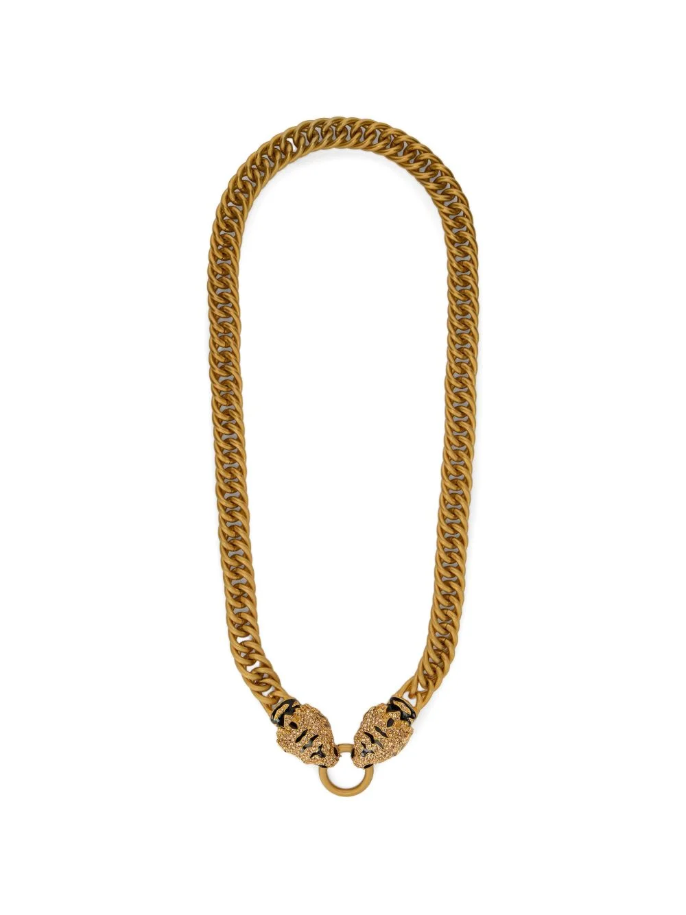 Roar tiger-head chain necklace - 1