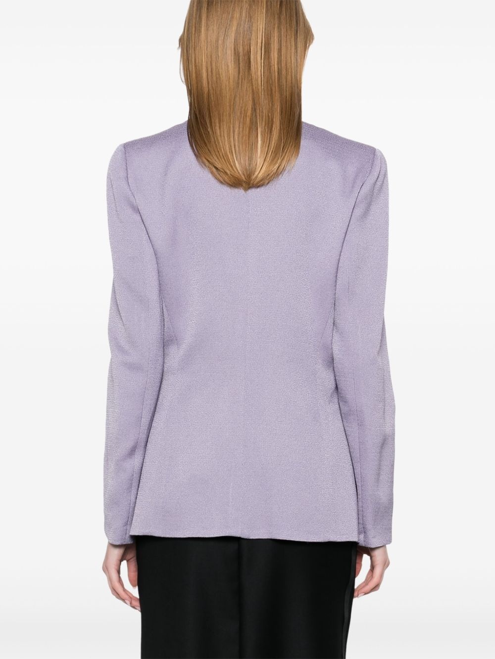 crepe blazer - 4