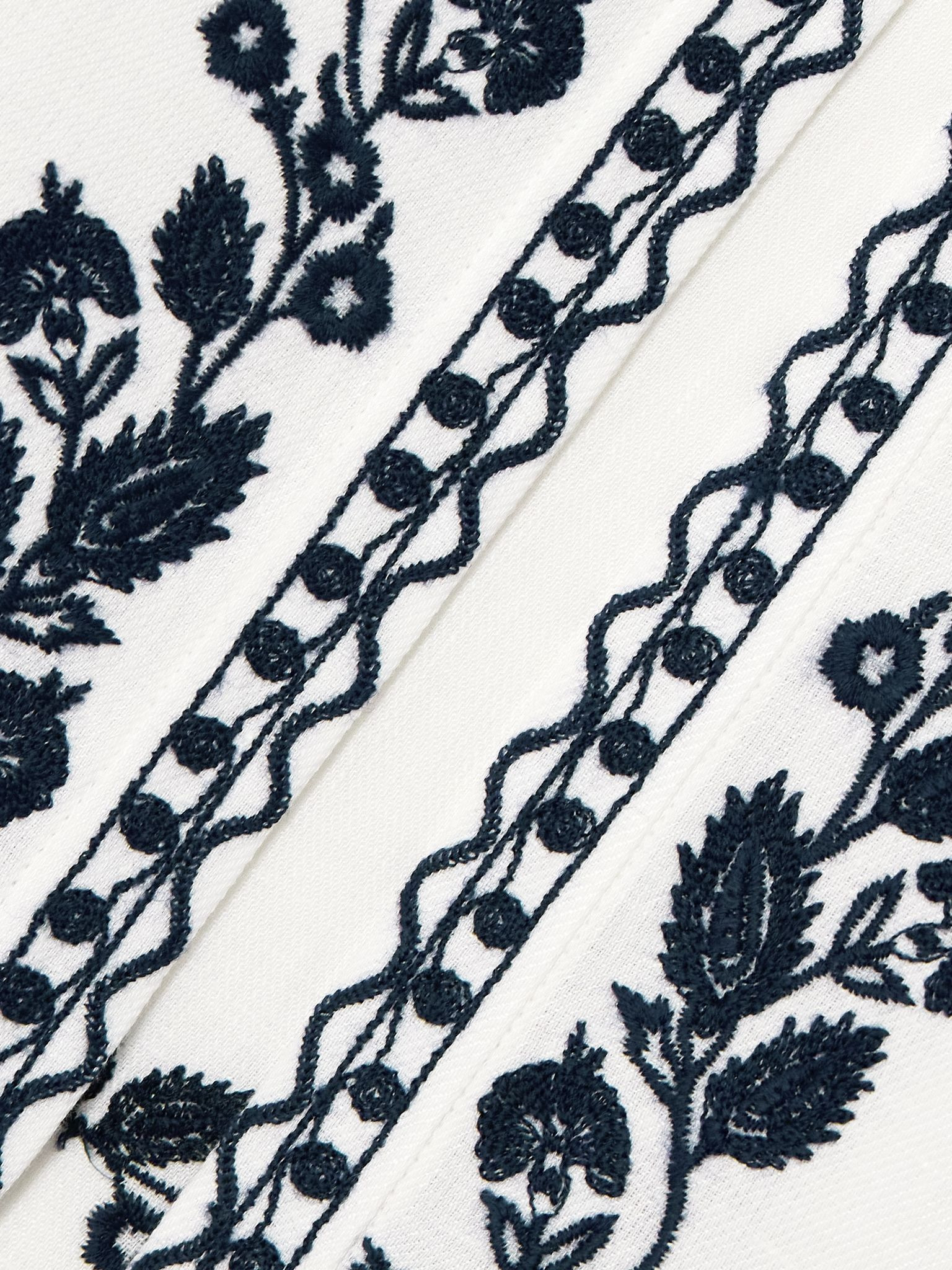 Dabney embroidered linen vest White - 4
