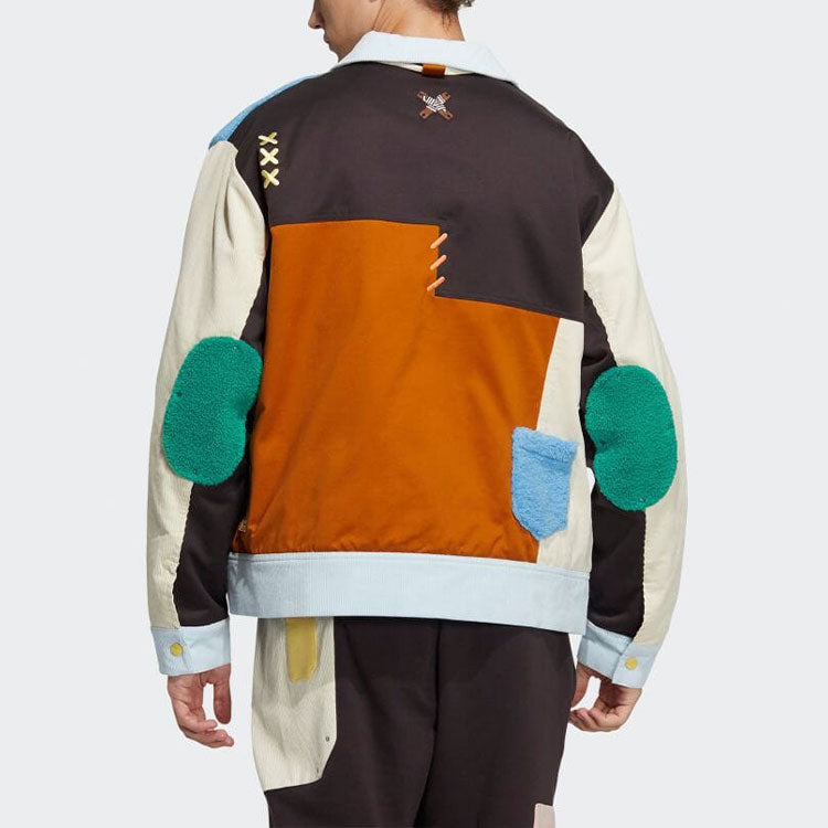 adidas originals x melting sadness Crossover Series Contrast Color Stitching logo Sports Jacket Coup - 5