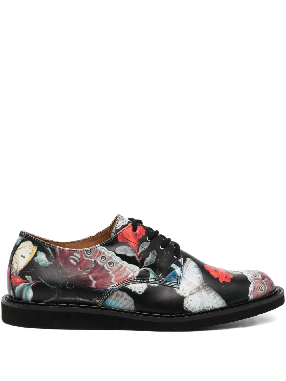 graphic-print oxford shoes - 1