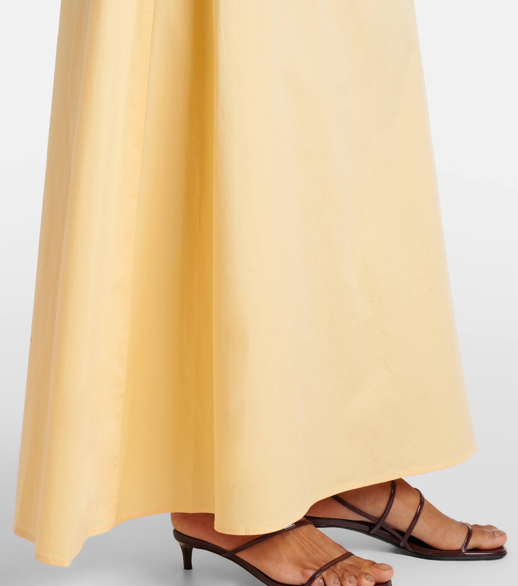 Phare one-shoulder cotton maxi dress - 5