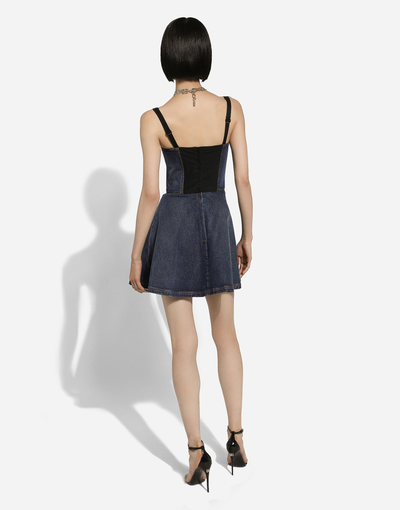 Short denim corset dress 3