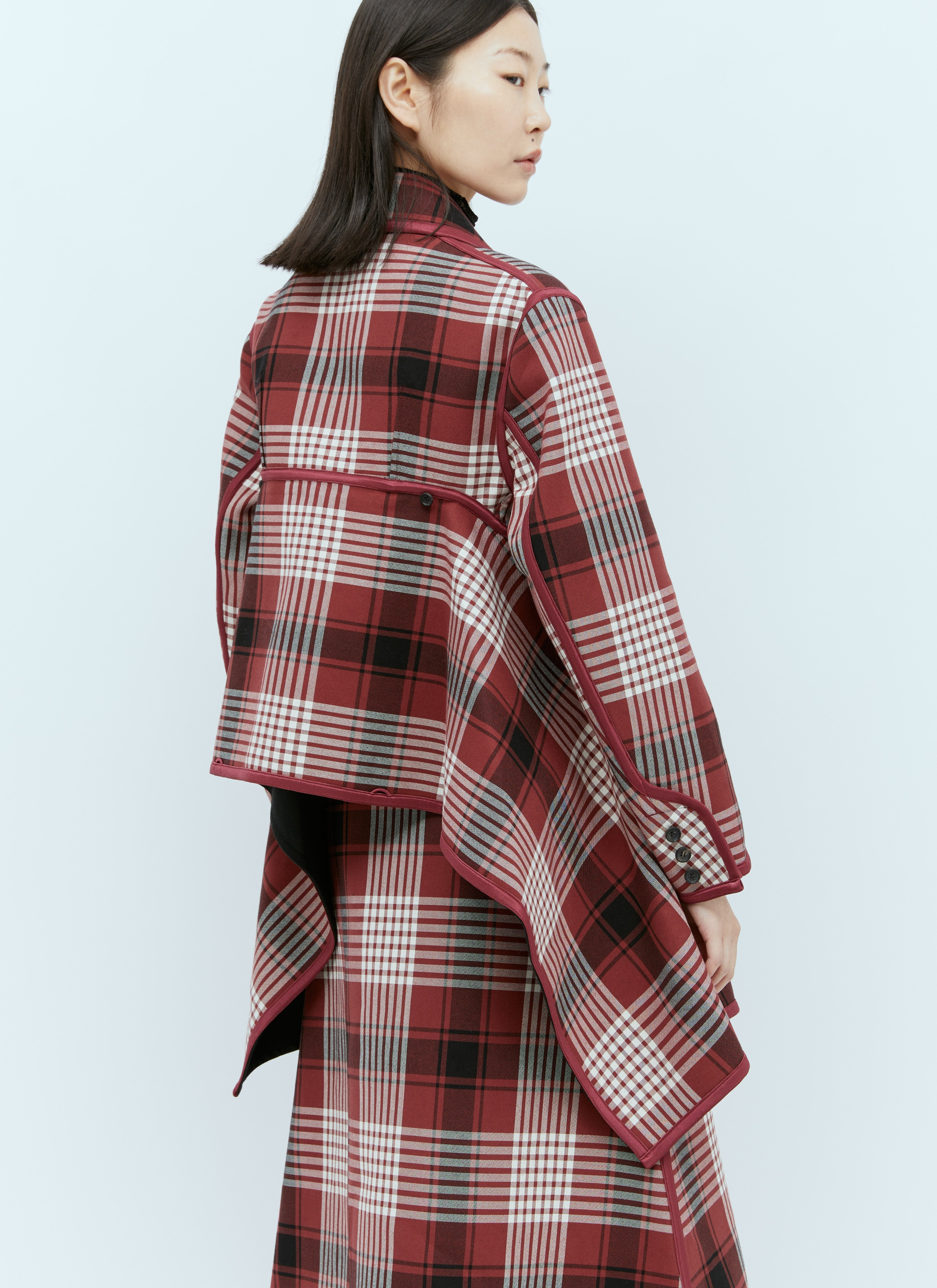 Issey Miyake Women Counterpoint Check Jacket - 3