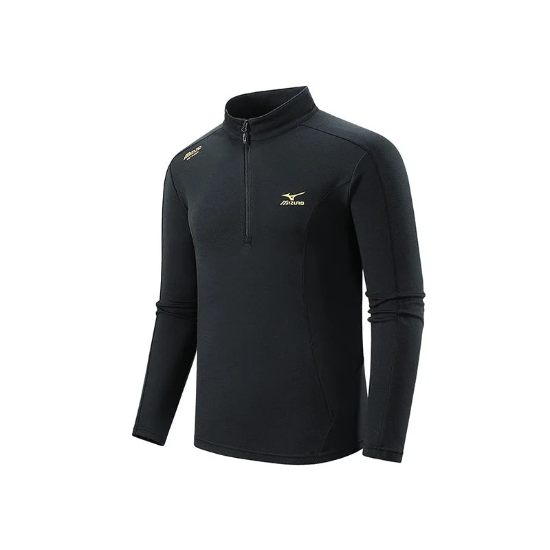 Mizuno Hybrid Long Sleeve T-Shirt 'Black' A2CA3501 - 1