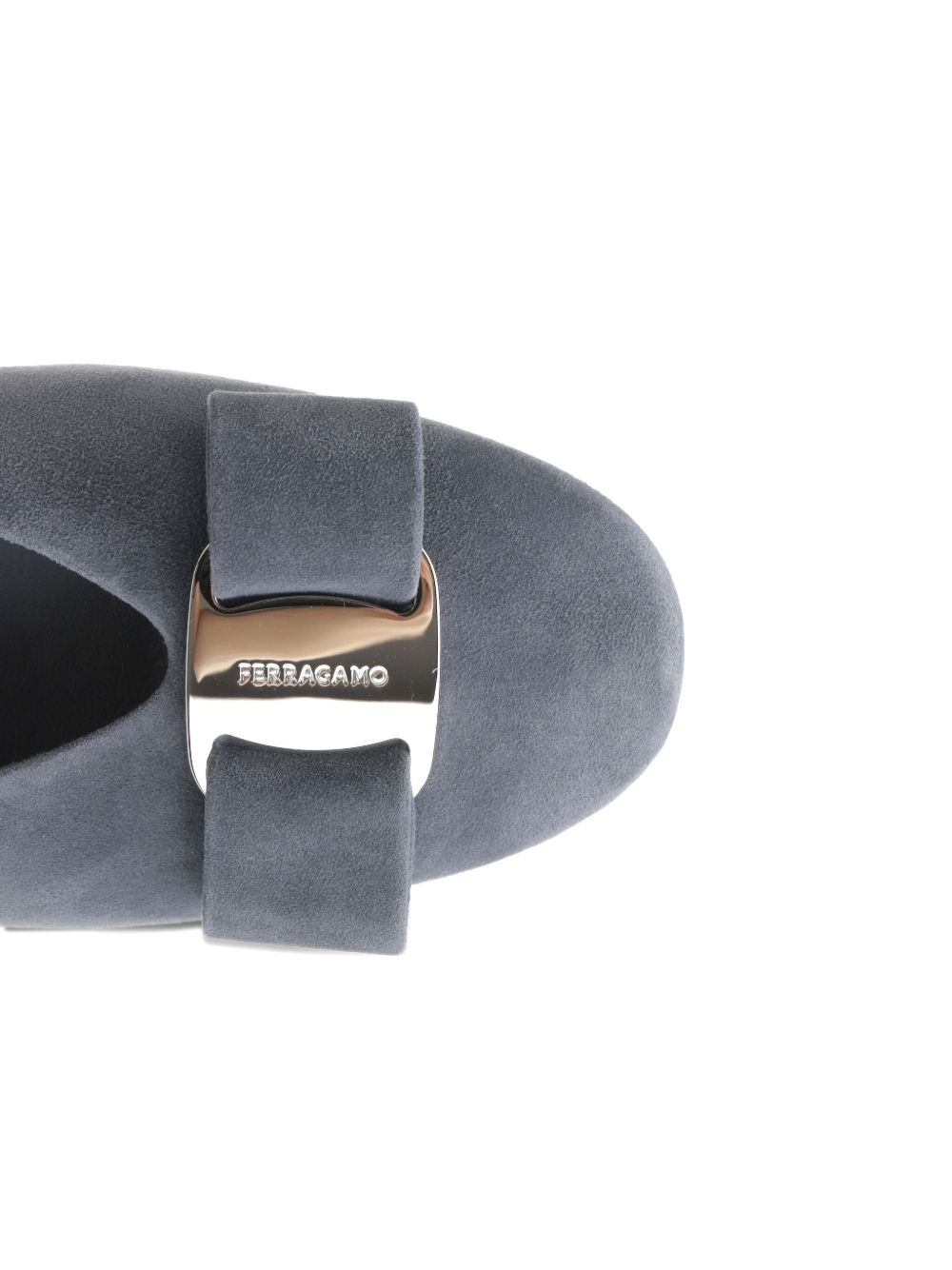 bow-embellished suede ballet flats - 5