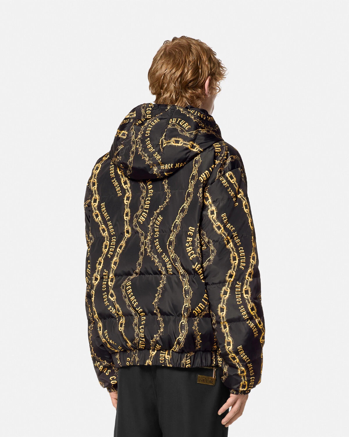 Chain Couture Reversible Puffer Jacket - 5