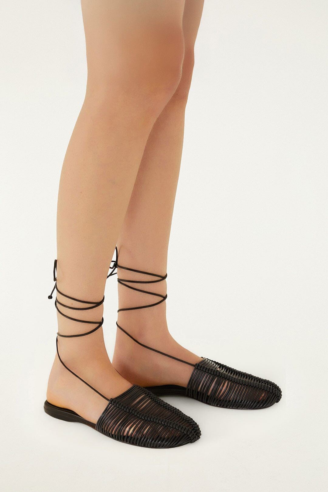 Black Macrame Mule - 6