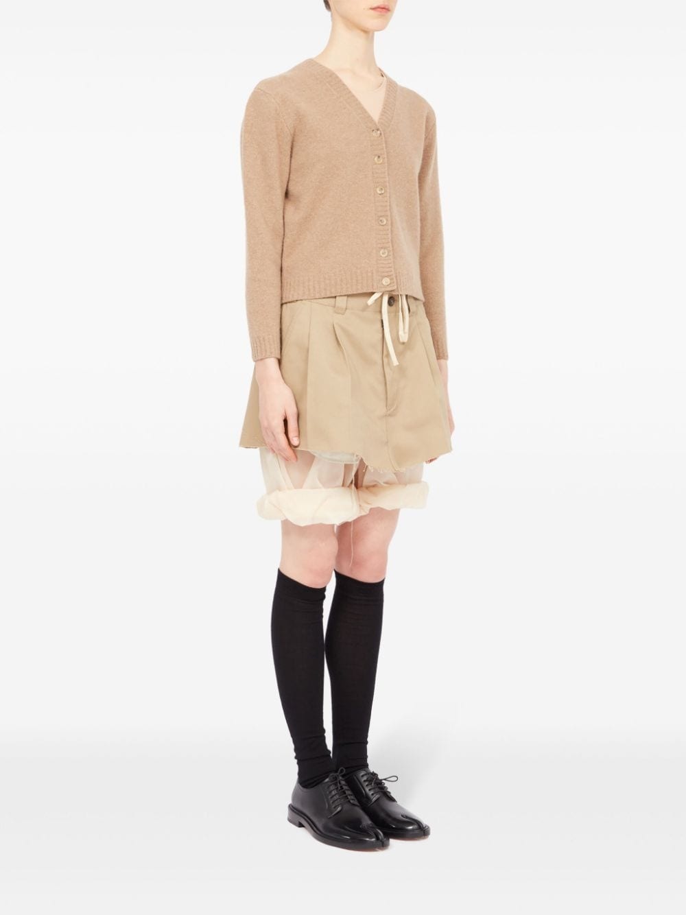 V-neck wool cardigan - 3