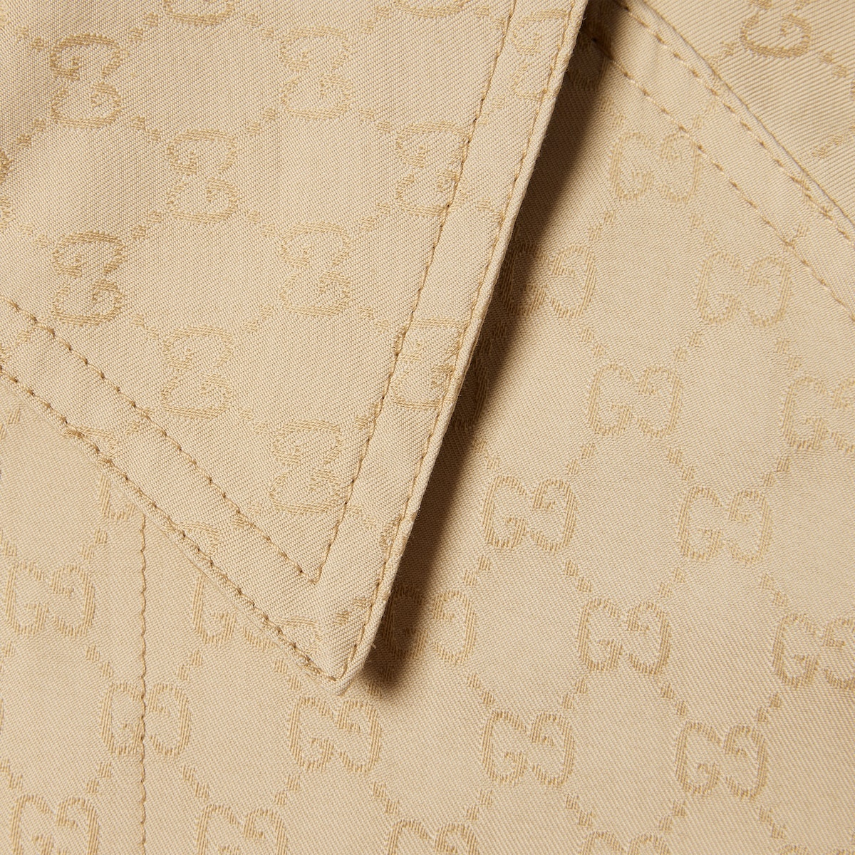 GG cotton gabardine trench coat - 7