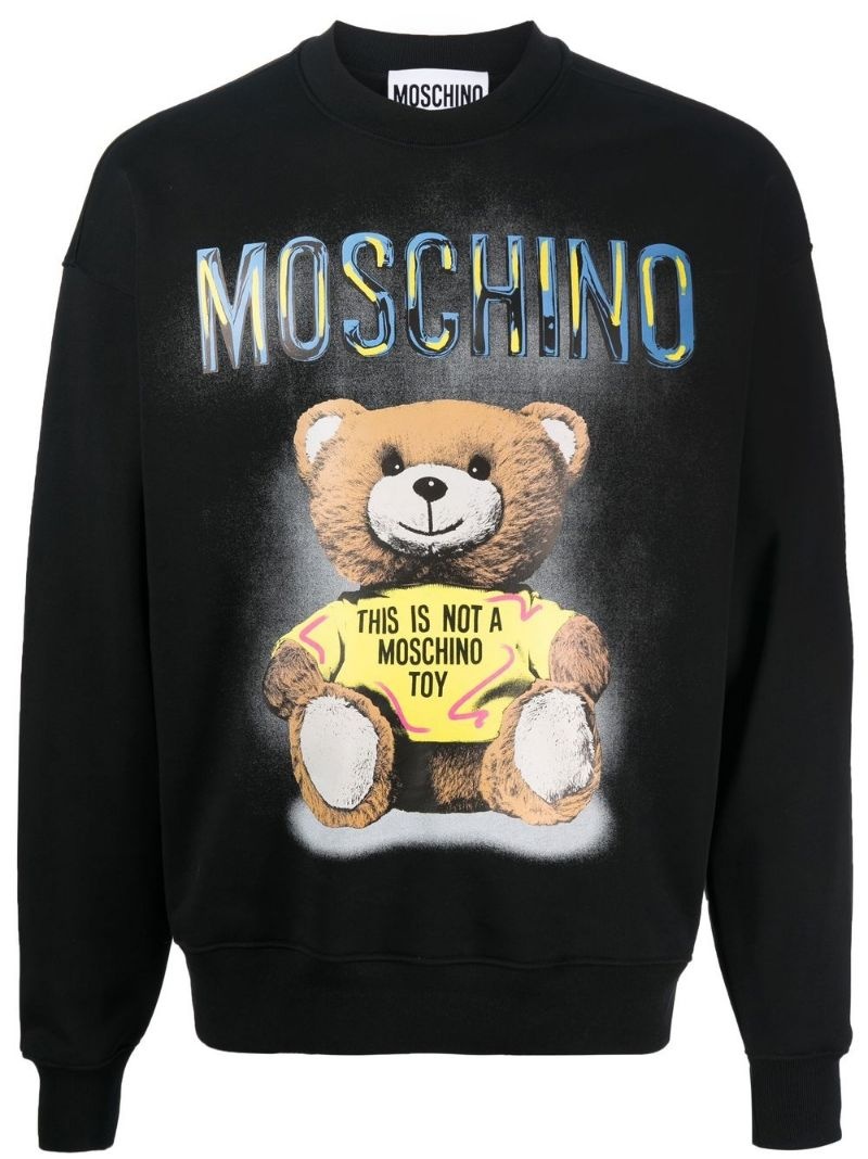 Teddy Bear motif sweatshirt - 1