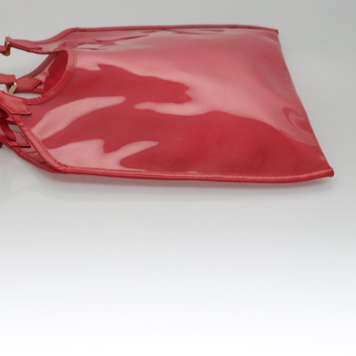 LOUIS VUITTON Epi Plage Via Hand Bag Vinyl Red Grenadine M92152 - 4