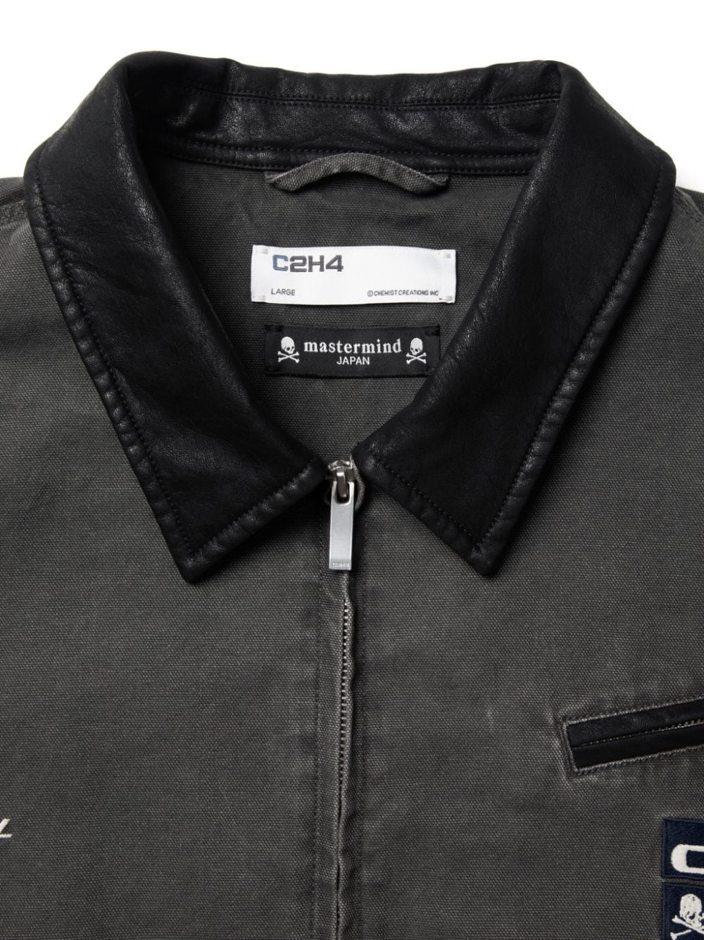 logo-print bomber jacket - 4