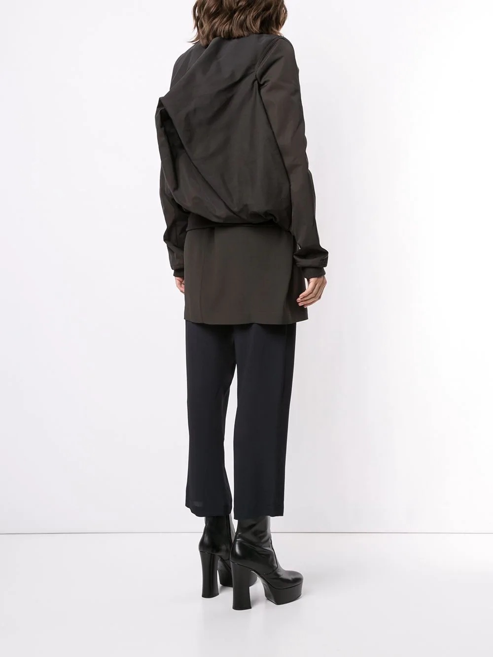 asymmetrical bomber jacket - 4