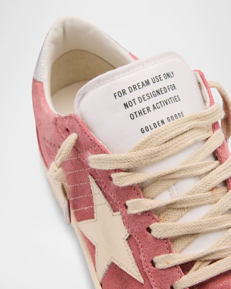 Ballstar Suede Metallic Low-Top Sneakers 6