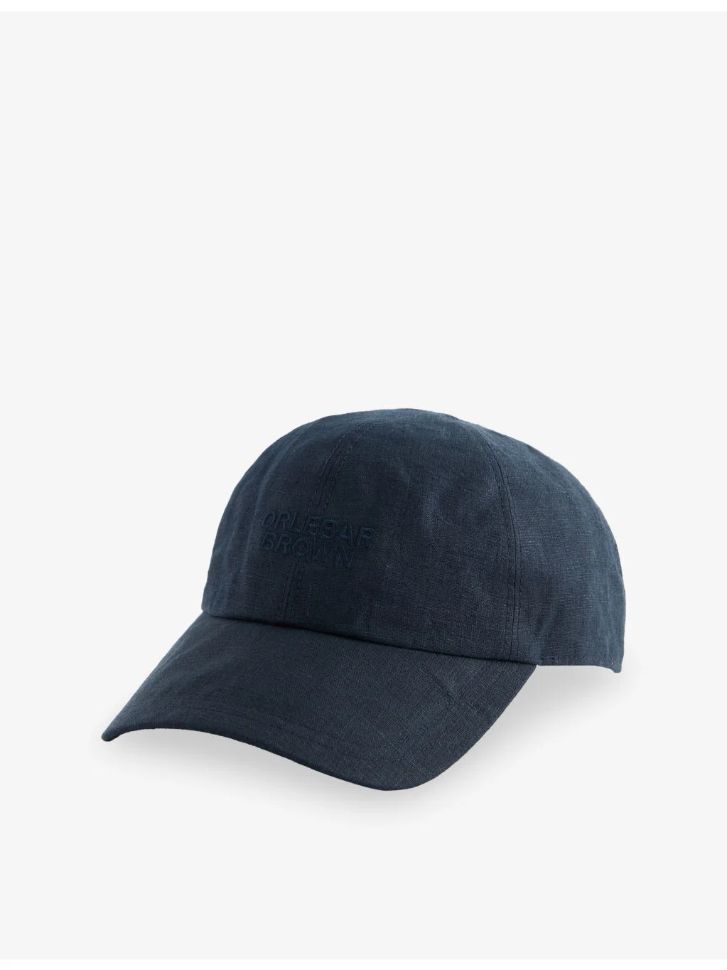 Barney Embroidered Linen Baseball Cap - 1