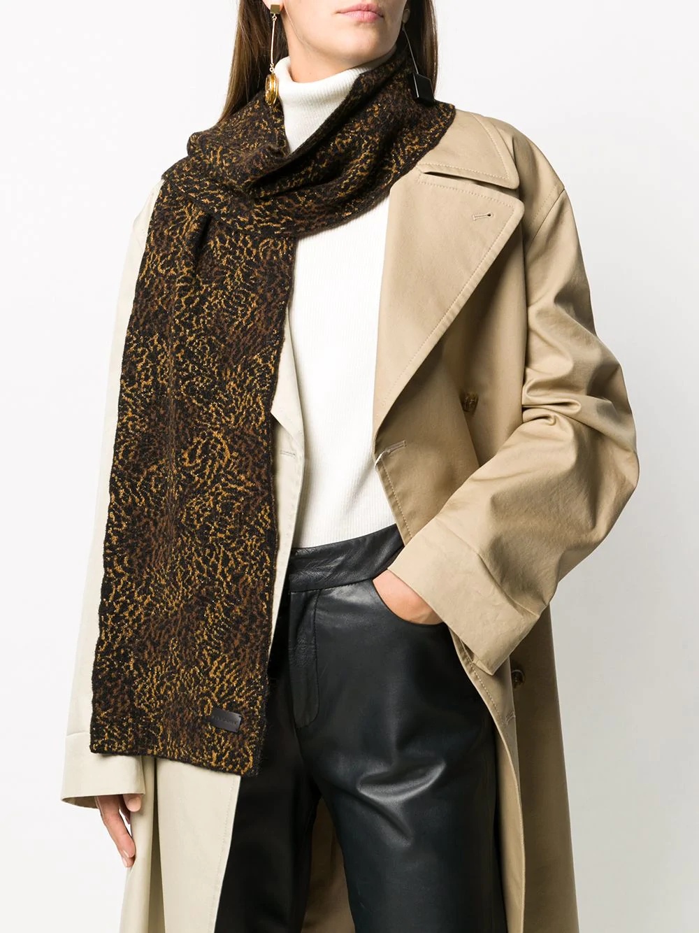 leopard camouflage scarf - 2