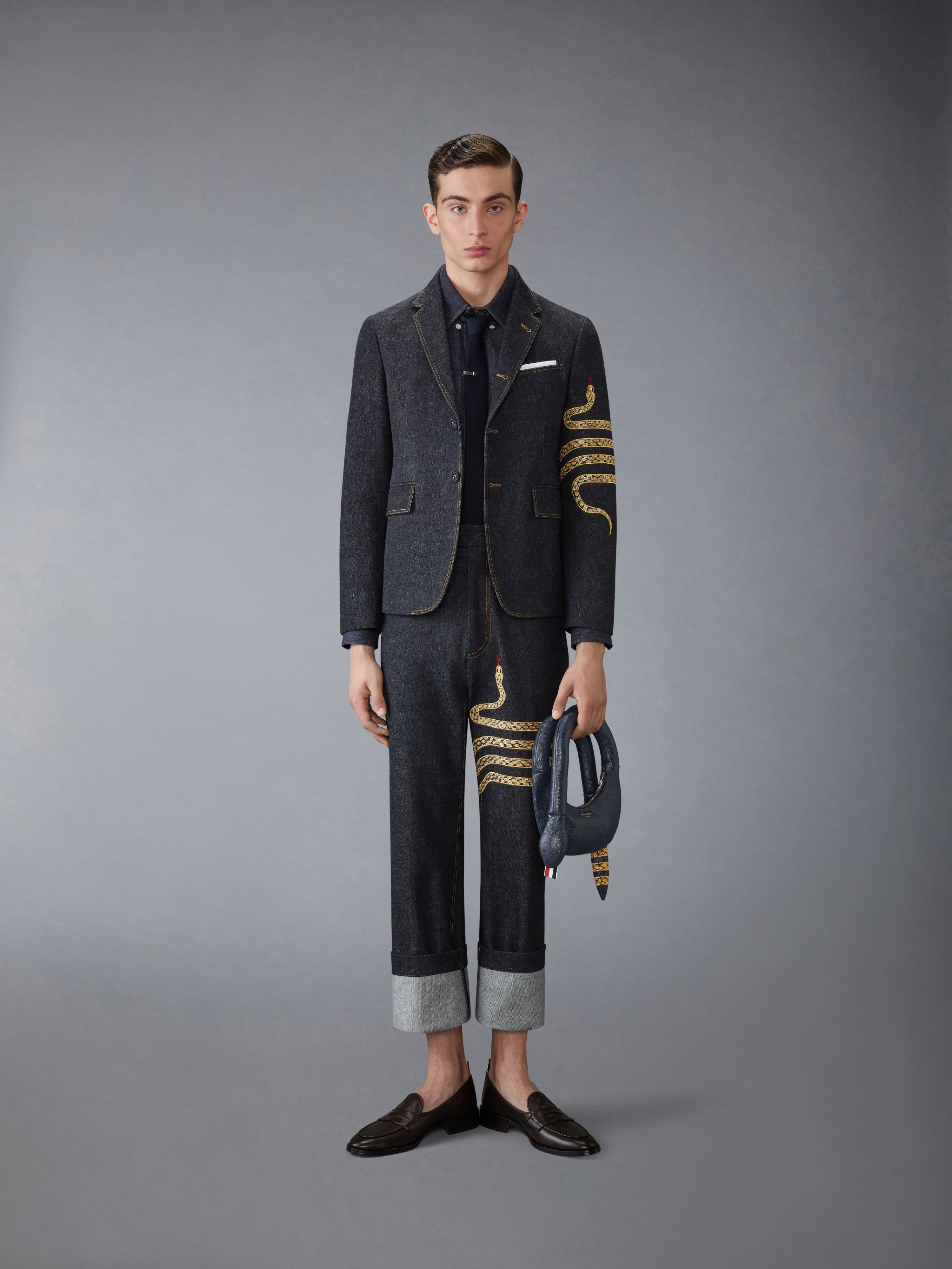 LUNAR NEW YEAR STRAIGHT FIT DENIM SHIRT - 4