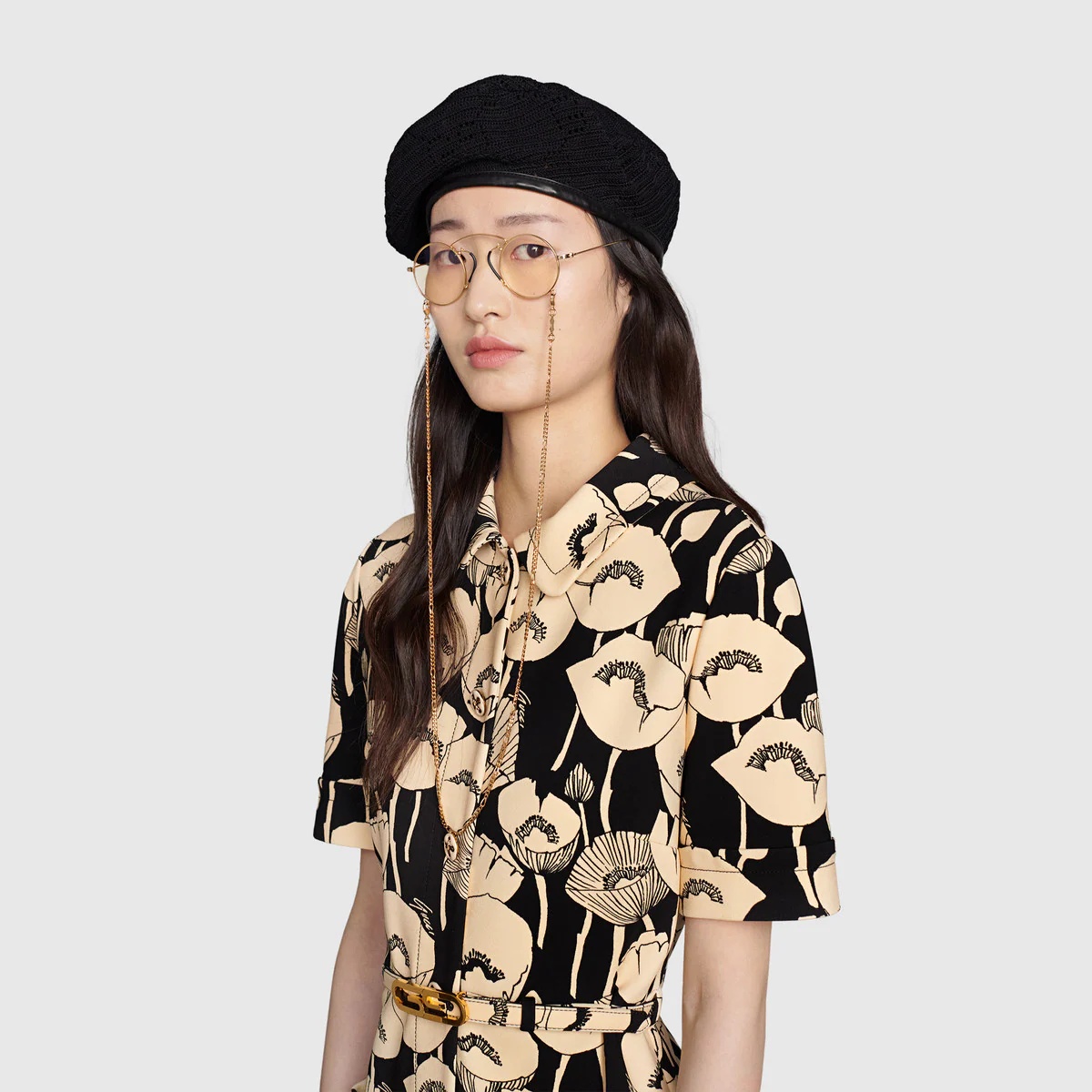 Poppy flowers print jersey dress - 5