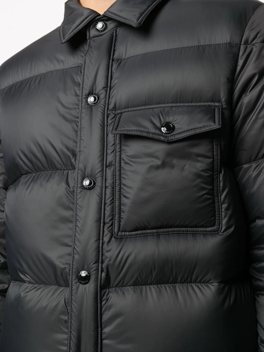 button-up padded jacket - 5