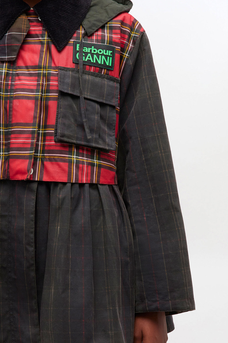 PEPLUM WAX JACKET IN TARTAN 4
