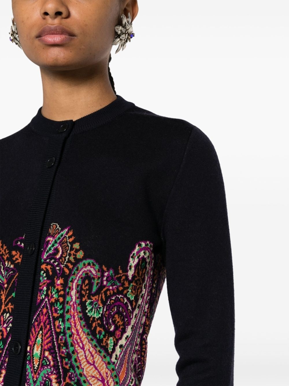 Maglia round-neck cardigan - 5