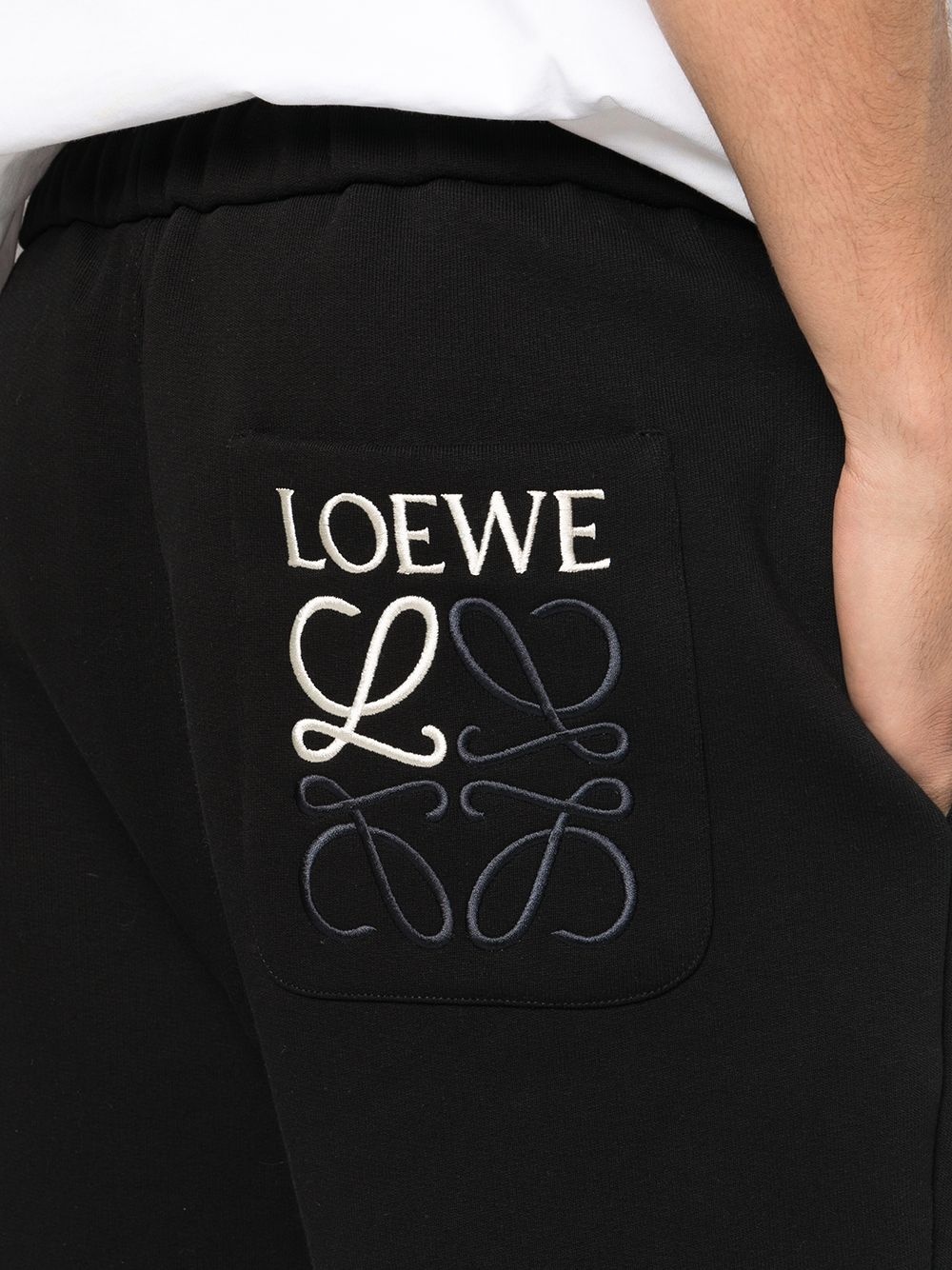 embroidered logo trousers - 5