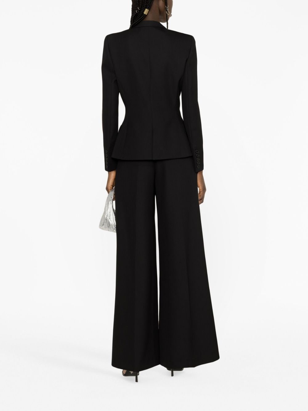 double-breasted wool blazer - 4