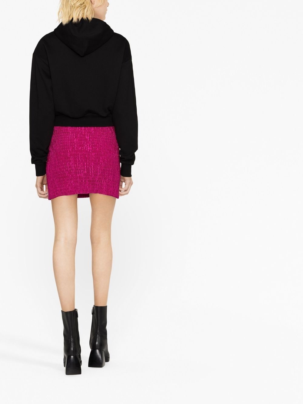 crystal-embellished Medusa hoodie - 4