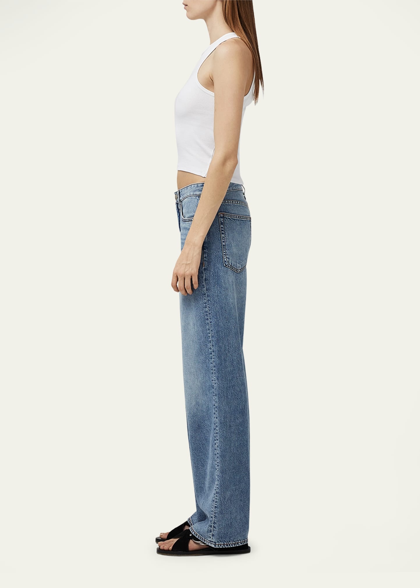 Featherweight Logan Mid-Rise Wide Relaxed Jeans - 6