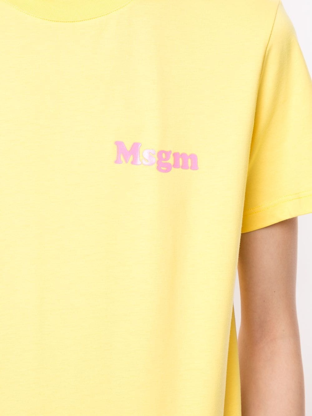 logo print cotton T-shirt - 5