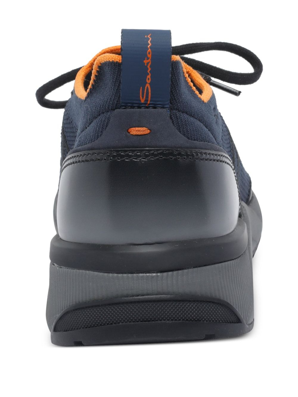 lace-up knitted sneakers - 4