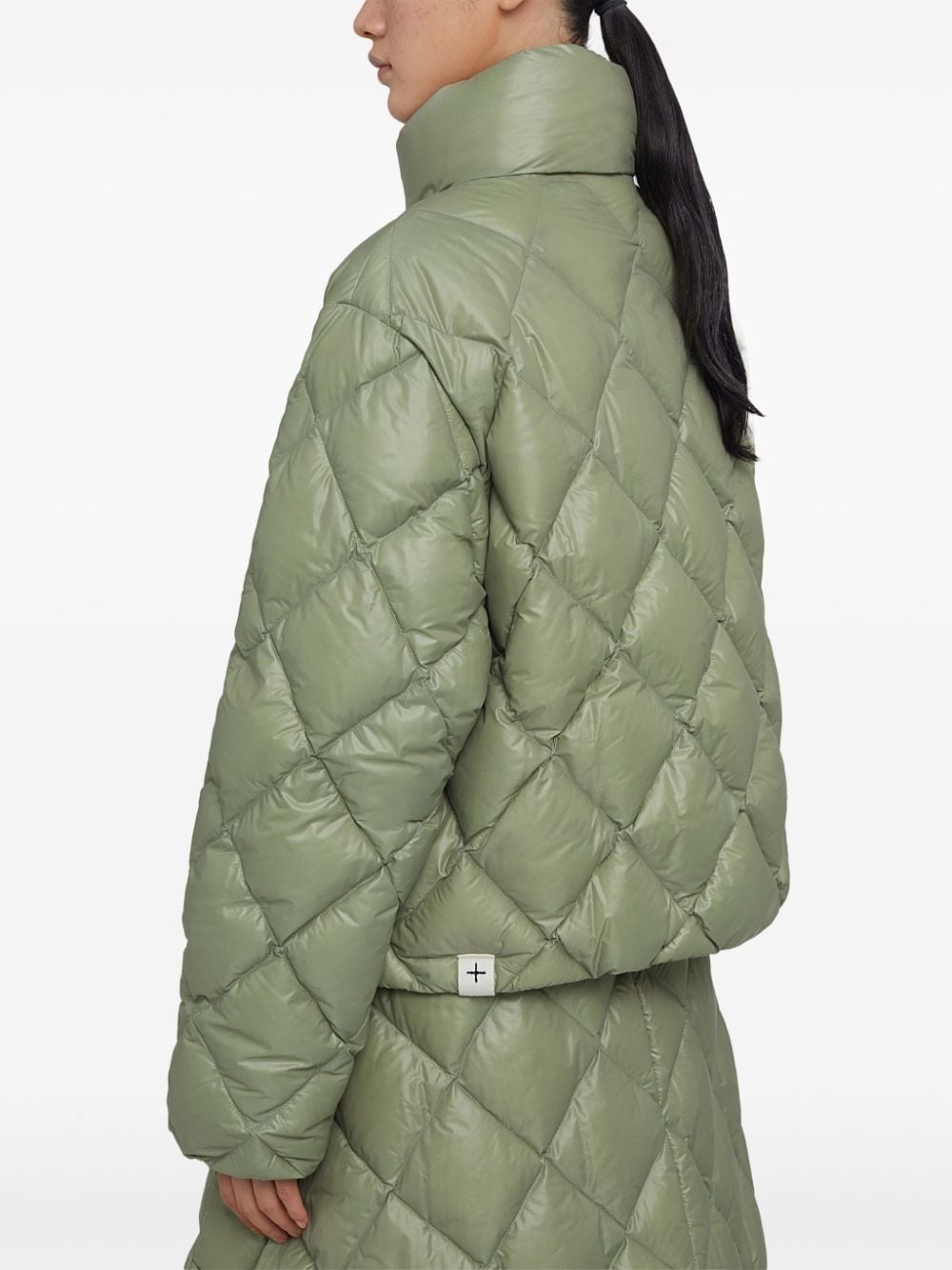 diamond-quilted puffer jacket - 4
