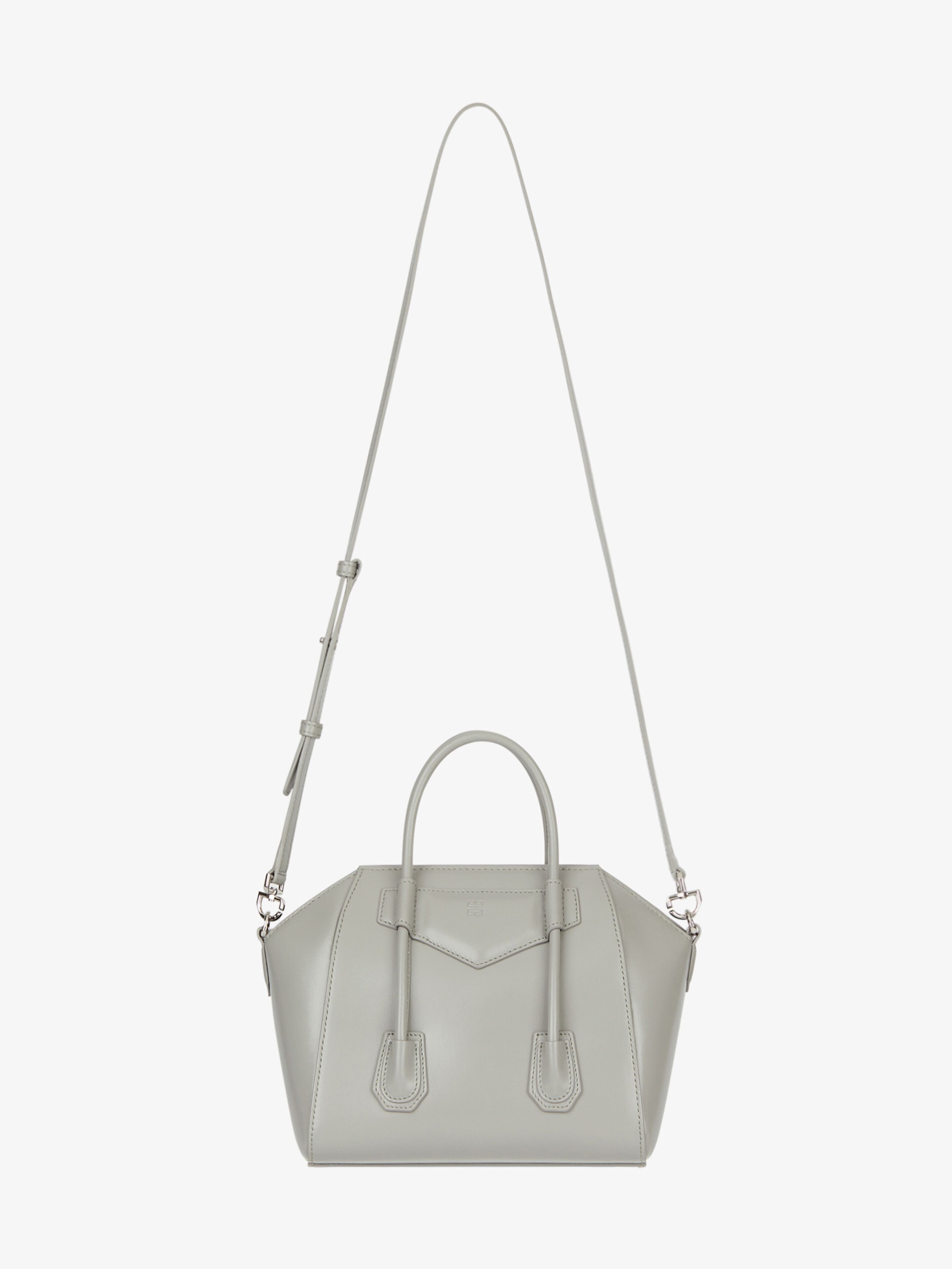 MINI ANTIGONA LOCK BAG IN BOX LEATHER - 3