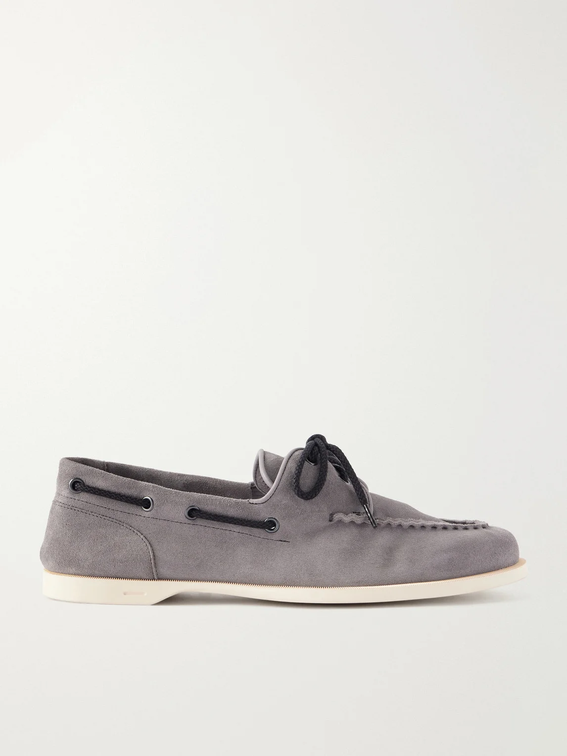 Foil Suede Boat Shoes - 1