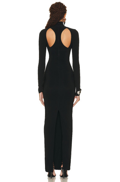 LaQuan Smith Cut Out Turtleneck Gown outlook