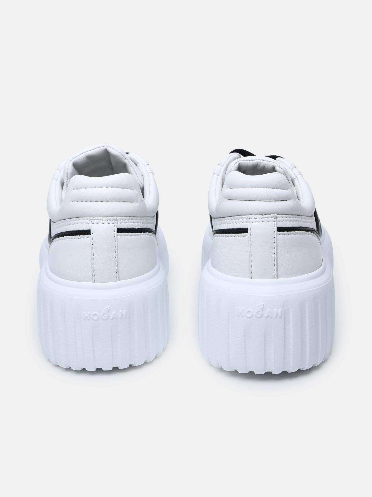WHITE LEATHER SNEAKERS - 4